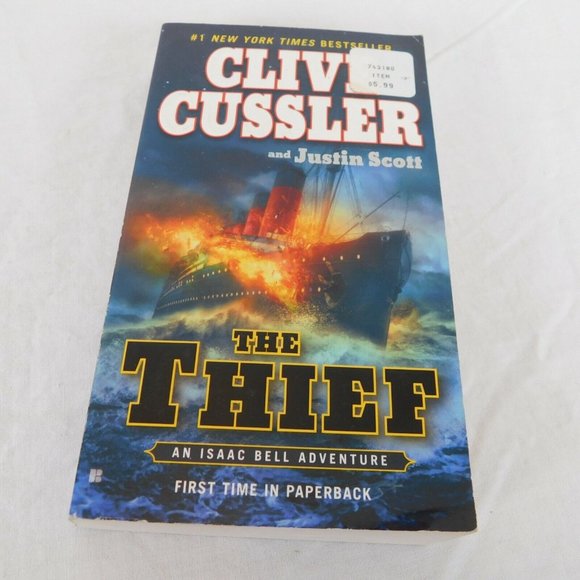 Lot of 3 Clive Cussler Isaac Bell Series PB Novels Chase Race Thief Justin Scott - Picture 8 of 10